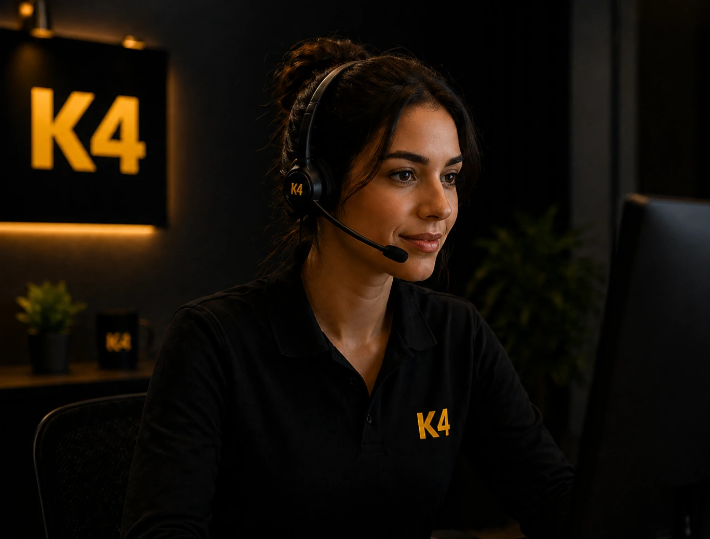 Especialista da K4 em atendimento